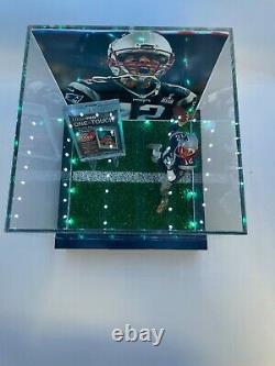 Tom Brady Patriots Blue Jersey Throwing Custom Display Case 1/1 Slab Box