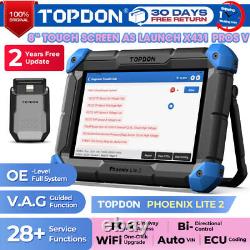 Topdon Phoenix Lite 2 Car OBD2 Diagnostic Scanner Bidirectional Key Coding Tesla