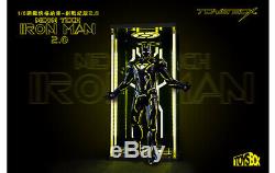 Toys Box 1/6 Iron Man Figure mk6 Gnaku 4.0 Display Case Dust proof Box LED Light