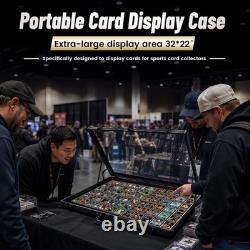 Trade Card Show Display Case, Large 3222 in Aluminum Lockable Trading Show D