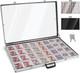 Trade/Card Show Locking Aluminum Display Case Showcase 34 x 22 Locks + Risers
