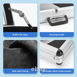 Trade/Card Show Locking Aluminum Display Case Showcase 34 x 22 Locks + Risers
