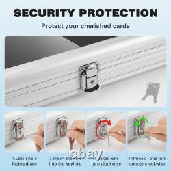 Trade/Card Show Locking Aluminum Display Case Showcase 34 x 22 Locks + Risers