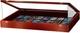 Trade Show Card Display Case 36 x 24 x 4 In PSA Slab Graded USA Cherry Wood Box