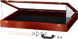 Trade Show Card Display Case 36 x 24 x 4 In PSA Slab Graded USA Cherry Wood Box