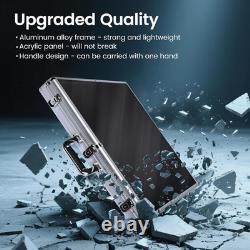 Trade Show Display Case, 24X20 Table Top Portable Aluminum Baseball Card Disp