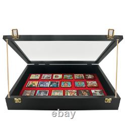 Trade Show Display Case Glossy Black P304B Card, Jewelry, and Show Display Case