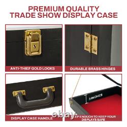 Trade Show Display Case Glossy Black P304B Card, Jewelry, and Show Display Case
