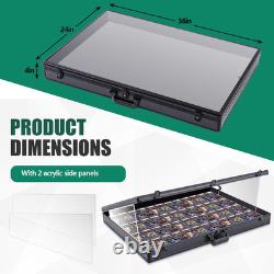 Trade Show Display Case Portable Aluminum Sports Card Table Top Display Case Fra