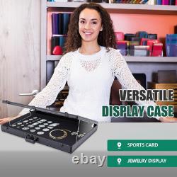 Trade Show Display Case Portable Aluminum Sports Card Table Top Display Case Fra