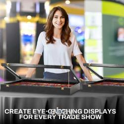 Trade Show Display Case Portable with Acrylic Side Guards