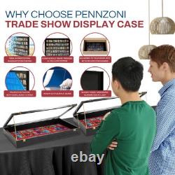 Trade Show Display Case Portable with Acrylic Side Guards