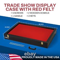 Trade Show Display Case Portable with Acrylic Side Guards