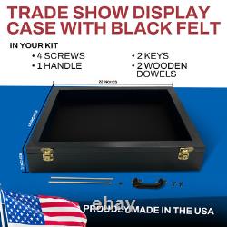 Trade Show Display Case Small Tabletop Card Display Case Jewellery Case Black