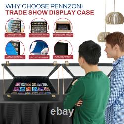Trade Show Display Case Small Tabletop Card Display Case Jewellery Case Black