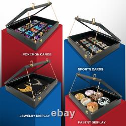 Trade Show Display Case Small Tabletop Card Display Case Jewellery Case Black