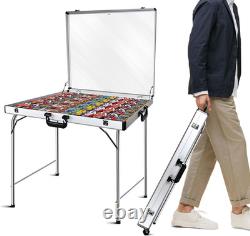 Trade Show Display Case for Cards 34 X 22 Aluminum Portable Locking Display Ca