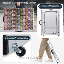 Trade Show Display Case for Cards 34 X 22 Aluminum Portable Locking Display Ca