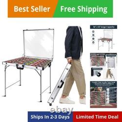 Trade Show Display Case for Cards 34 x 22 Aluminum Portable Locking Display