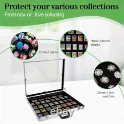 Trade Show Lockable Portable Display Case Trading Card Jewelry Aluminum Acrylic