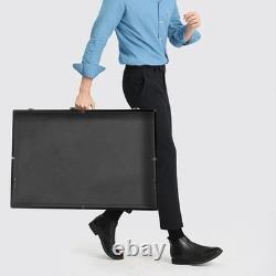 Trading Card Display Case 2 Pcs Black Aluminum 34 x 22 Pokemon TCG Sport PSA Box