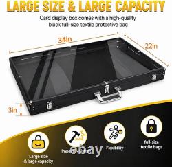 Trading Card Display Case, 34X22 Card Show Display Case, Excellent Quality and H