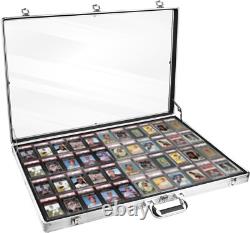 Trading Card Display Case Aluminum 34 x 22 Pokemon TCG Sport PSA Show Box Frame