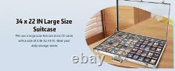 Trading Card Display Case Aluminum 34 x 22 Pokemon TCG Sport PSA Show Box Frame