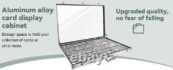 Trading Card Display Case Aluminum 34 x 22 Pokemon TCG Sport PSA Show Box Frame