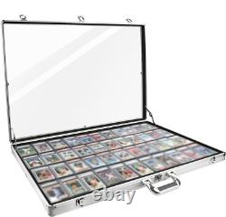 Trading Card Display Case Aluminum 34 x 22 Pokemon TCG Sport PSA Show Box Frame