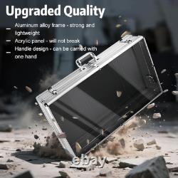 Trading Card Display Case Aluminum Alloy 34x22 Lockable Jewelry Sports