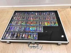 Trading Card Display Case Black Aluminum Ultra-Thin Sport PSA Slabs Box With Bag