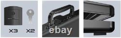 Trading Card Display Case Black Aluminum Ultra-Thin Sport PSA Slabs Box With Bag