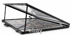 Trading Card Display Case Black Aluminum Ultra-Thin Sport PSA Slabs Box With Bag