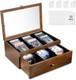 Trading Card Storage Box, Graded Card Display Case with Clear Window