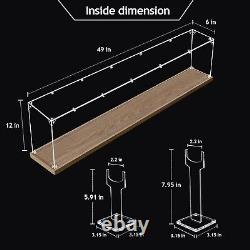 Triangular 49 Acrylic Rifle Display Case with Sturdy Base Perfect Gift
