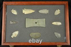 Two Timbers Large Display Case Cherry Finish 2x12x18 Knife Arrowhead Pins