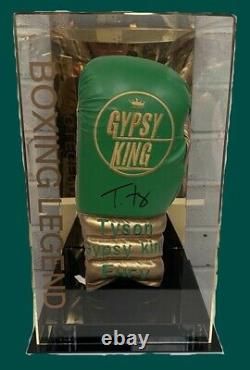 Tyson Fury Hand Signed Gypsy King Boxing Glove in a Display Case