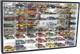 UV-Protected Matchbox Collectible Display Case with 56 Compartments
