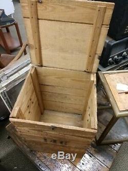 Unique ANTIQUE 19TH CENTURY glass Display VOTER BALLOT box with crate