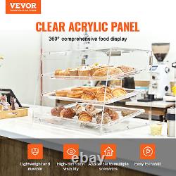 VEVOR 3-Tier Acrylic Pastry Display Case Countertop Bakery Display for Donuts