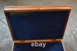 VINTAGE 1970s ORIGINAL CASE XX USA DISPLAY KNIFE BOX RED BLUE SCROLL STAG 33574