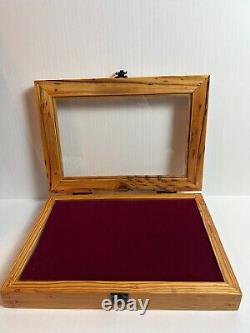 VINTAGE Antique Wood Display Case All Size Jewelry Ring Necklace Bracelet Coins