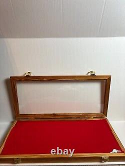 VINTAGE Antique Wood Display Case All Size Jewelry Ring Necklace Bracelet Coins