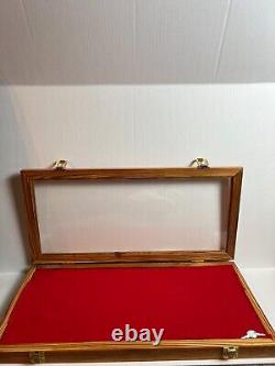 VINTAGE Antique Wood Display Case All Size Jewelry Ring Necklace Bracelet Coins