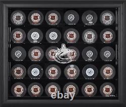 Vancouver Canucks 30-Puck Black Display Case Fanatics