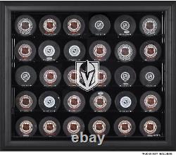 Vegas Golden Knights 30-Puck Black Display Case Fanatics Authentic Certified