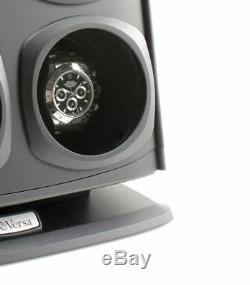 Versa Automatic Quad Watch Winder Black Storage Rotator Case Luxury Display Box