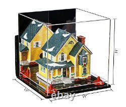 Versatile Acrylic Display-Box withMirror, Wall, Risers & Clear Base (A001)