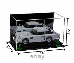 Versatile Acrylic Display Case Box with Mirror&Green Risers14x8x8.5(A011)